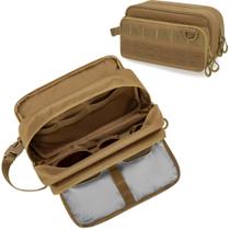 Bolsa de viagem de higiene pessoal Prokva Tactical para homens cáqui