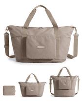 Bolsa de viagem dobrável BAGSMART 37 L resistente à água, cor camelo Bolsa de viagem dobrável BAGSMART 37 L resistente à água, cor camelo