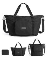 Bolsa de Viagem Dobrável BAGSMART 37 L Resistente à Água Preta