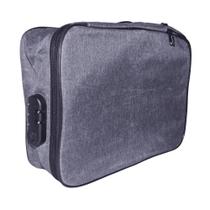 Bolsa De Viagem Dobrável Grande Capacidade Com trava Cinza