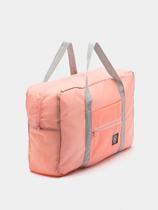 Bolsa de Viagem Dobrável Grande Capacidade Leve cor Rosa