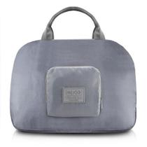 Bolsa De Viagem Dobrável Trapézio Estampa Lisa Jacki Design Cinza Bolsa De Viagem Dobrável Trapézio Estampa Lisa Jacki Design Cinza