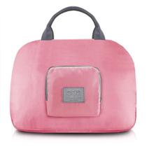 Bolsa de Viagem Dobrável Trapézio Estampa Lisa Jacki Design Rosa Bolsa de Viagem Dobrável Trapézio Estampa Lisa Jacki Design Rosa
