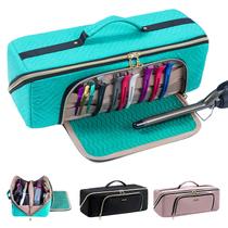 Bolsa de viagem ELCUPA Large 2 em 1, organizador de ferramentas de cabelo com tapete térmico Bolsa de viagem ELCUPA Large 2 em 1, organizador de ferramentas de cabelo com tapete térmico