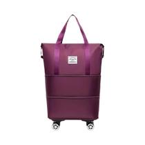 Bolsa De Viagem Expansível Extra Grande Em Tecido Oxford Com Rodas Universais, Duffel Multifuncional Bolsa De Viagem Expansível Extra Grande Em Tecido Oxford Com Rodas Universais, Duffel Multifuncional