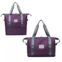 Bolsa de Viagem Feminina Expansivel Impermeavel Grande Academia Yoga com Compartimento Inferior