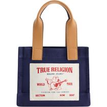 Bolsa de viagem feminina True Religion Mini azul marinho 20x18x10 cm