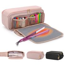 Bolsa de viagem Hair Tools Yarwo com rosa mate resistente ao calor