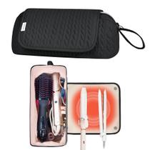 Bolsa de viagem KarSyon Hair Tools, resistente ao calor, capa preta