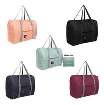 Bolsa De Viagem Mala De Mão Feminina Impermeável Dobrável