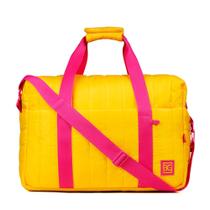 Bolsa de Viagem Média Puff Oficial BBB 26 Bagaggio Amarela