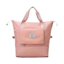 Bolsa de Viagem Mochila Dobrável Grande Impermeável Rosa Bolsa de Viagem Mochila Dobrável Grande Impermeável Rosa