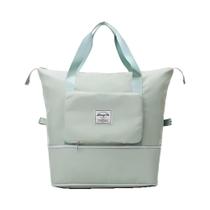 Bolsa de Viagem Mochila Dobrável Grande Impermeável Verde Claro Bolsa de Viagem Mochila Dobrável Grande Impermeável Verde Claro