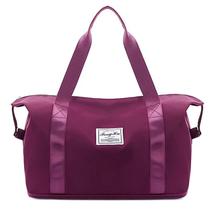 Bolsa De Viagem Multifuncional Dobrável De Grande Capacidade Impermeável bolsa para viagem bolsa viagem Cor:Roxo