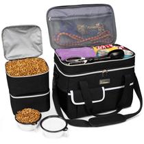 Bolsa de viagem para animais de estimação BAGLHER Dog para suprimentos, capacidade de 30 litros, preta