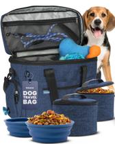 Bolsa de Viagem para Cães Rubyloo Pet Feeder Azul Marinho 38x33x18 cm Bolsa de Viagem para Cães Rubyloo Pet Feeder Azul Marinho 38x33x18 cm