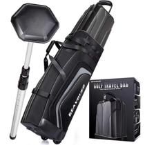 Bolsa de viagem para golfe GEAVOUED com estrutura rígida e rodas superiores
