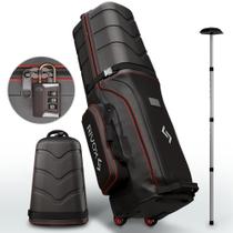 Bolsa de Viagem para Golfe Rivox com Tampa Rígida, Cadeado TSA e Rodas