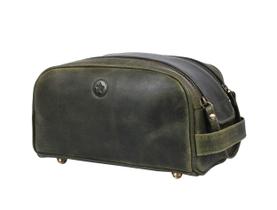 Bolsa de viagem para higiene pessoal Aaron Leather Goods Premium Leather