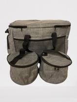 Bolsa de viagem pet com organizador ração brinquedos m de mascote Bolsa de viagem pet com organizador ração brinquedos m de mascote
