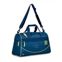 Bolsa de Viagem Poliéster Azul com Alça Removível e Zíper Meia Viagem 23047