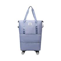 Bolsa De Viagem Portátil De Grande Capacidade Com Rodas, Armazenamento Universal Desmontável De