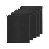 Bolsa De Viagem Portátil Preta 10/5 Peças Durável Com Fecho De Cordão PP Economia De Espaço À Prova