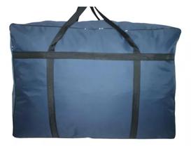Bolsa de viagem sacola grande extra grande para mudança em poliéster azul marinho cod6097