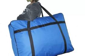 Bolsa de viagem sacola grande mudança roupas poliéster material mega resistente azul royal cod3601