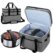 Bolsa de viagem Slow Cooker Yarwo Large compatível com 8-10Qt Bolsa de viagem Slow Cooker Yarwo Large compatível com 8-10Qt