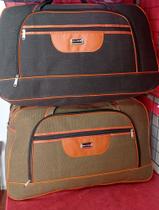 Bolsa de viagem tamanho g na cor preta/marrom 01 und