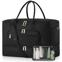 Bolsa de viagem tipo duffel CLOKARS com abertura ampla e compartimento para sapatos Bolsa de viagem tipo duffel CLOKARS com abertura ampla e compartimento para sapatos