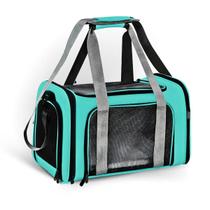 Bolsa De Viagem Transporte Pet Cães Gato Avião Carro Verde