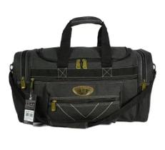 Bolsa de viagem transversal lona reforçada resistente 50L preta Bolsa de viagem transversal lona reforçada resistente 50L preta
