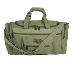 Bolsa de viagem transversal lona reforçada resistente 50L verde Bolsa de viagem transversal lona reforçada resistente 50L verde