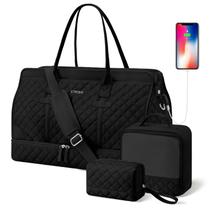 Bolsa de Viagem Weekender ETRONIK para Mulheres - Compartimento para Sapatos Bolsa de Viagem Weekender ETRONIK para Mulheres - Compartimento para Sapatos