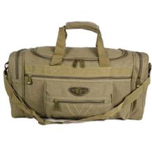 Bolsa de viagens de ombro e mão kvn lona reforçada 50L verde