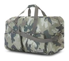 Bolsa de viaje tipo duffle Lucky Brand plegable camuflada 65L