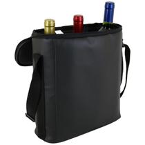 Bolsa DLui para 3 Garrafas de Vinho Transporte Seguro e Elegante Bolsa DLui para 3 Garrafas de Vinho Transporte Seguro e Elegante