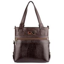 Bolsa duas em uma de couro Luiza café Feminino Bolsa duas em uma de couro Luiza café Feminino