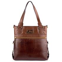 Bolsa duas em uma de couro Luiza whisky Feminino Bolsa duas em uma de couro Luiza whisky Feminino