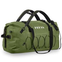 Bolsa Duffel HEETA Impermeável Rolltop de Viagem Verde 60L Bolsa Duffel HEETA Impermeável Rolltop de Viagem Verde 60L