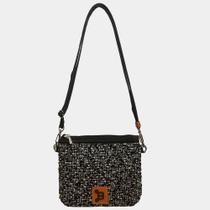 Bolsa dupla crossbody de bouclet Bolsa dupla crossbody de bouclet