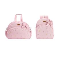 Bolsa e Mochila Maternidade Floral Rosa Batistela Baby