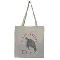 Bolsa Ecobag 100% algodão +55 21 TARTARUGA (vermelha)