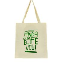 Bolsa Ecobag 100% algodão ANDA CUM FÉ (verde) Bolsa Ecobag 100% algodão ANDA CUM FÉ (verde)