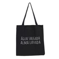 Bolsa Ecobag 100% algodão Black Estampa ALMA SALGADA