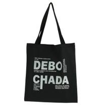 Bolsa Ecobag 100% algodão Black Estampa DEBOCHADA - CARIOCA MAIS