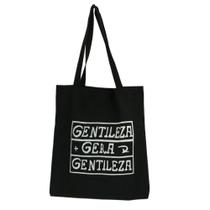 Bolsa Ecobag 100% algodão Black Estampa GENTILEZA GERA...