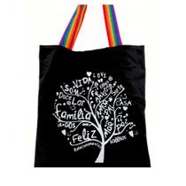 Bolsa Ecobag 100% algodão Black Estampa RAÍZES (colorida) Bolsa Ecobag 100% algodão Black Estampa RAÍZES (colorida)